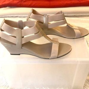 Open toe wedges